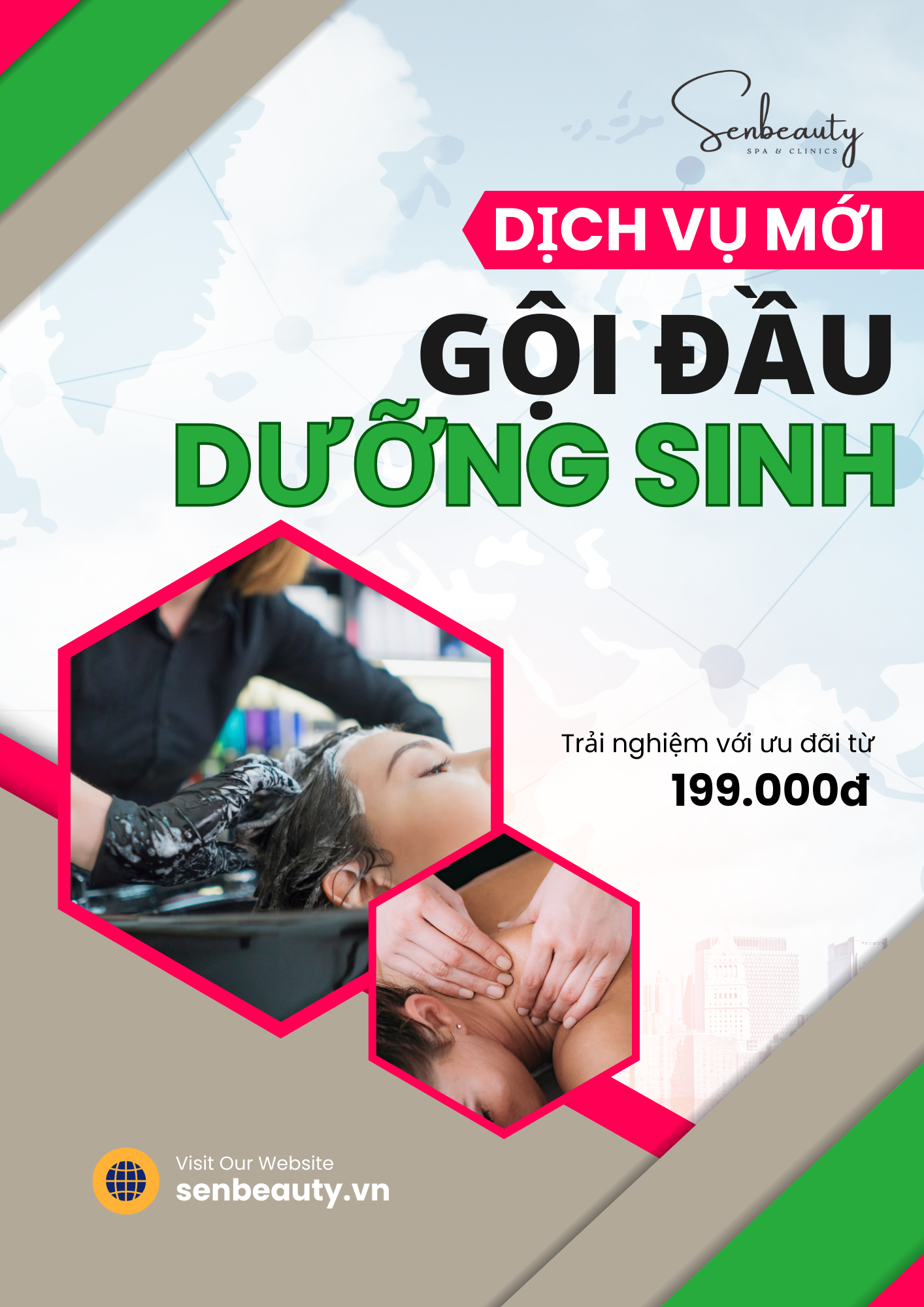 Gói gội đầu dưỡng sinh khuyến mãi