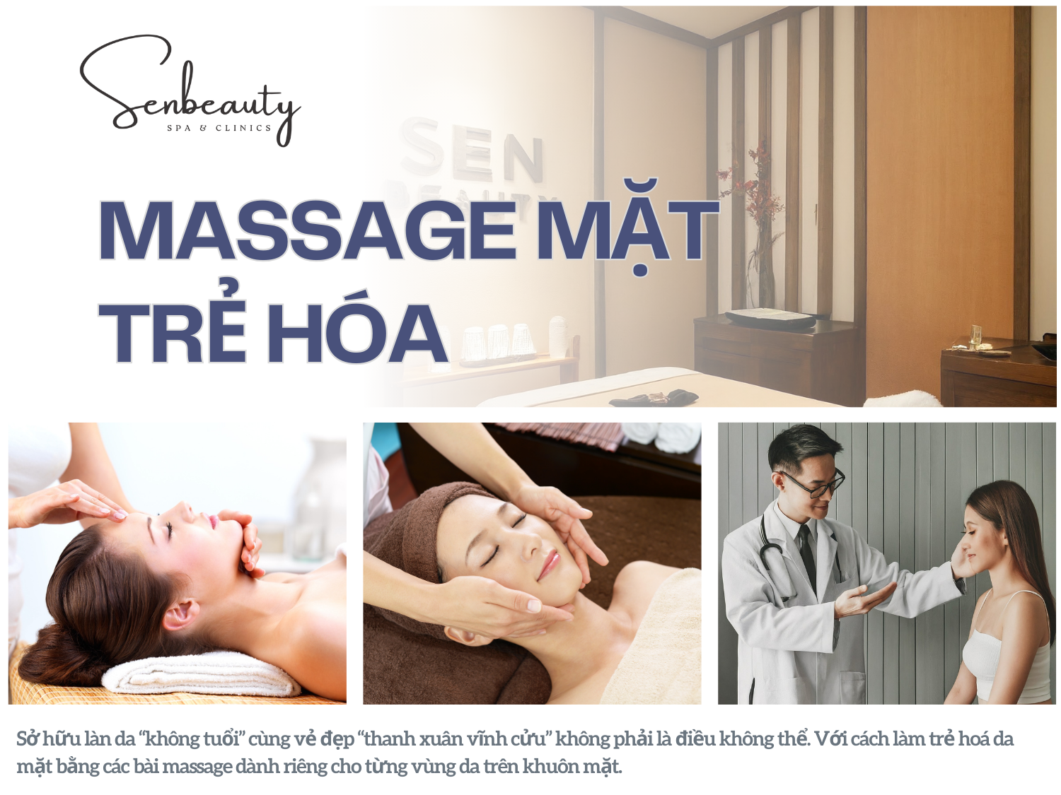 Massage Mặt Thư Giãn Và Trẻ Hóa Tại Sen Beauty